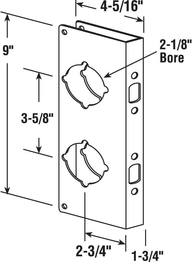 Prime-Line Lock and Door Reinforcement Plate (Single Pack)