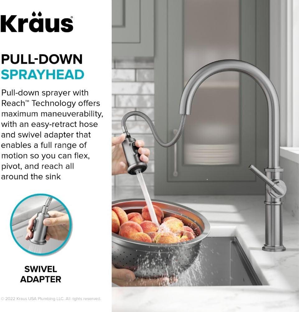 KRAUS Allyn Pull-Down Single Handle Kitchen Faucet