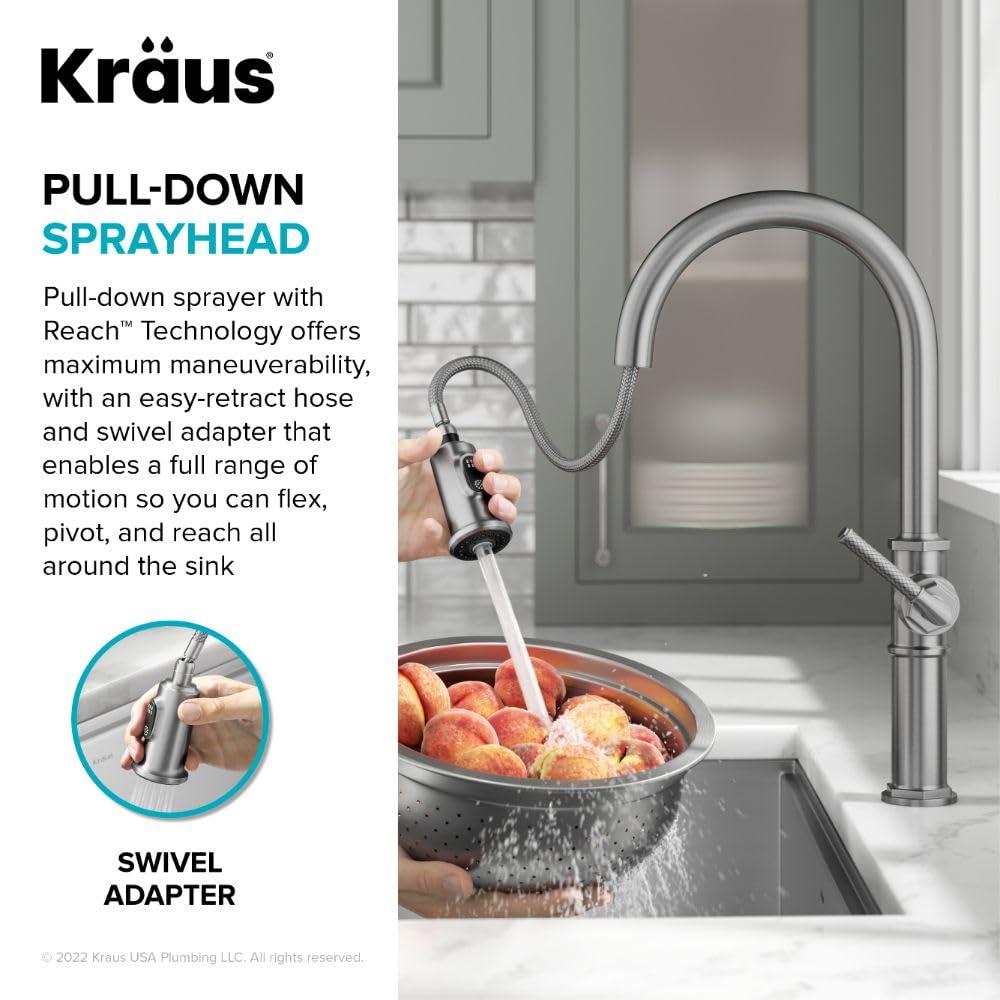 KRAUS Allyn Pull-Down Single Handle Kitchen Faucet
