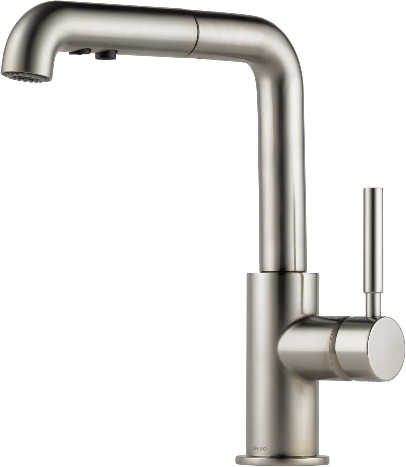 Stainless Steel Modern Pull-Out Spray Kitchen Faucet