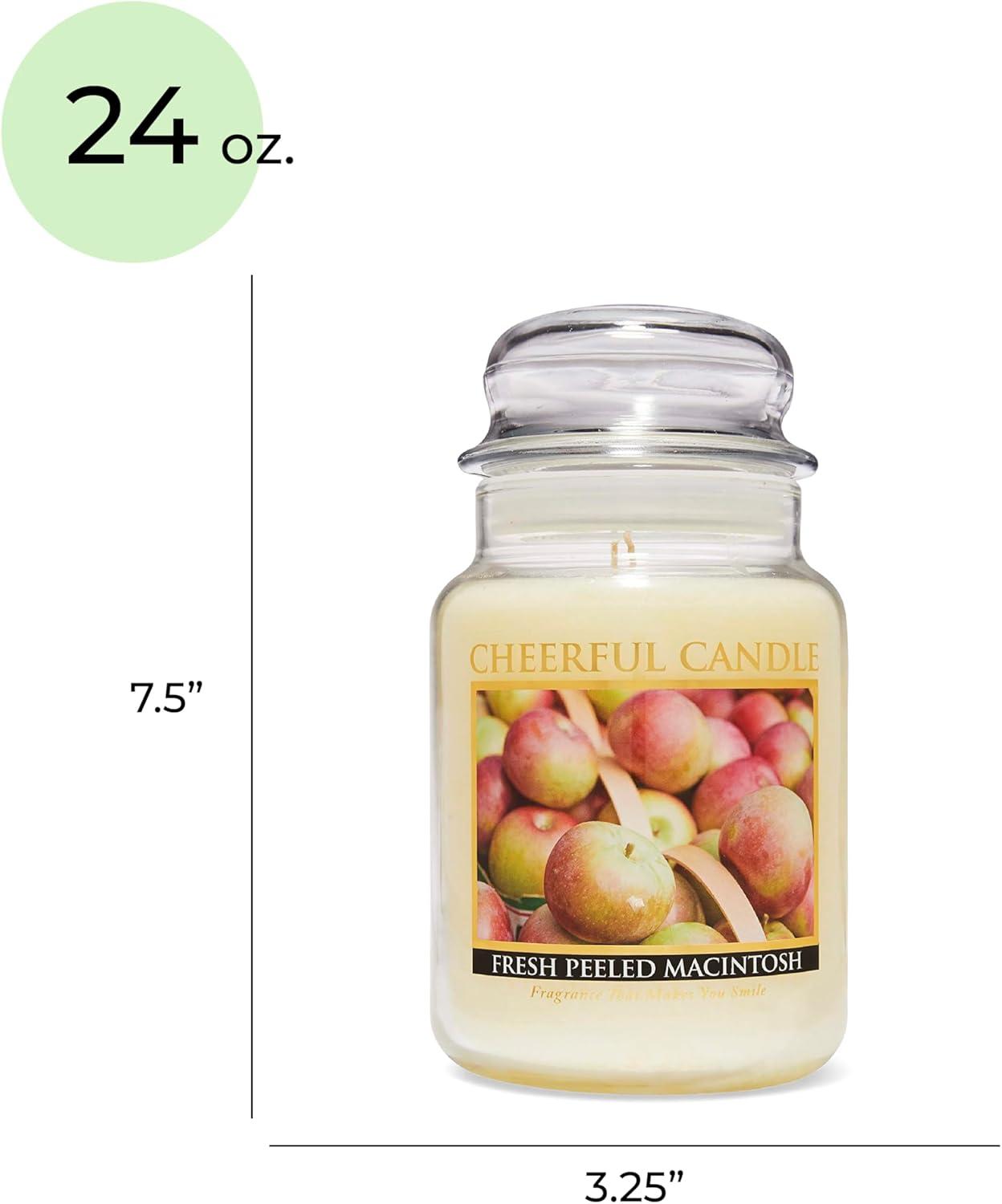 Fresh Peeled Macintosh Scented Yellow Paraffin Jar Candle