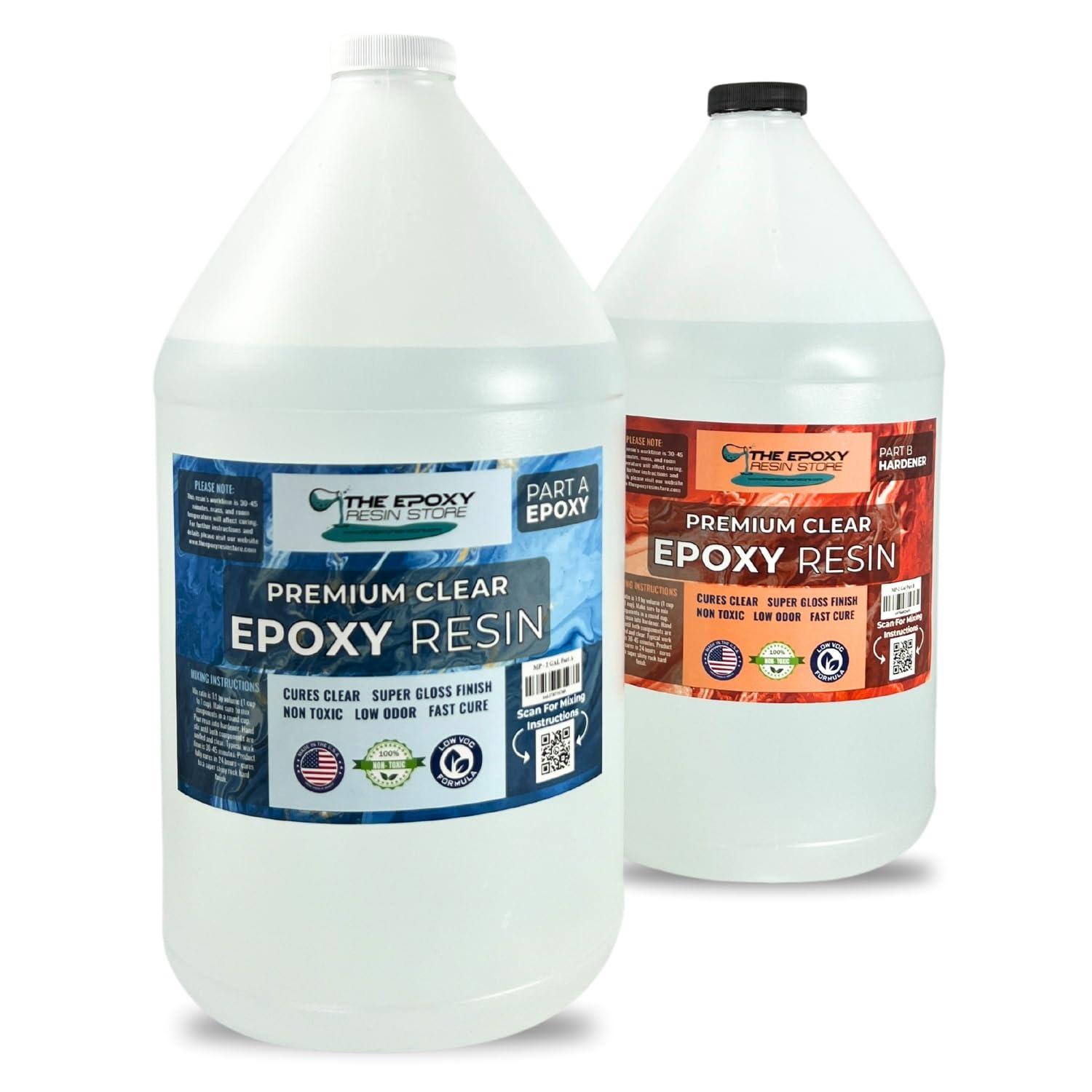 Premium Clear Epoxy Resin Two Gallon Kit for All Applications