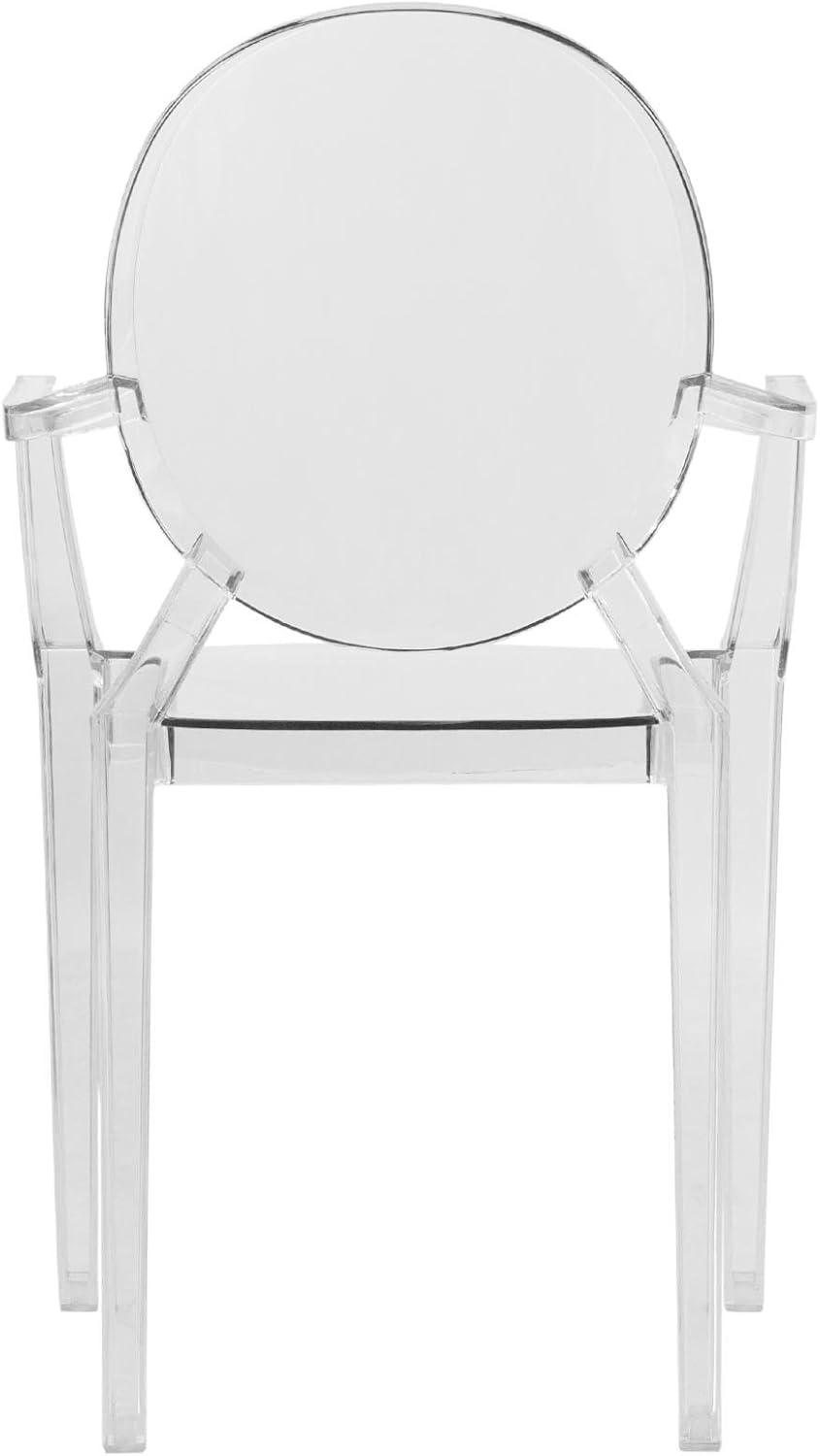 LeisureMod Carroll Modern Acrylic Dining Side Chair