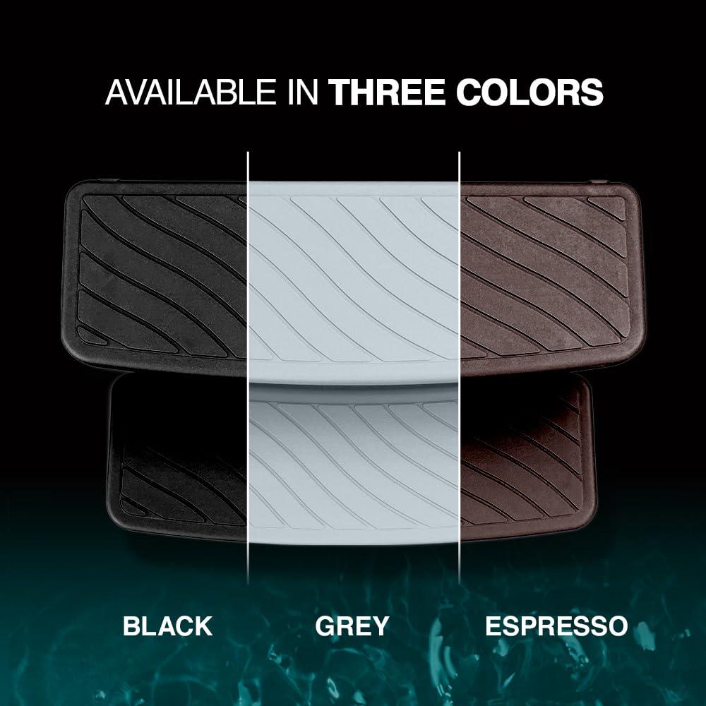 Puri Tech Universal Spa & Hot Tub Outdoor Steps No Slip Grip Support - Light Grey