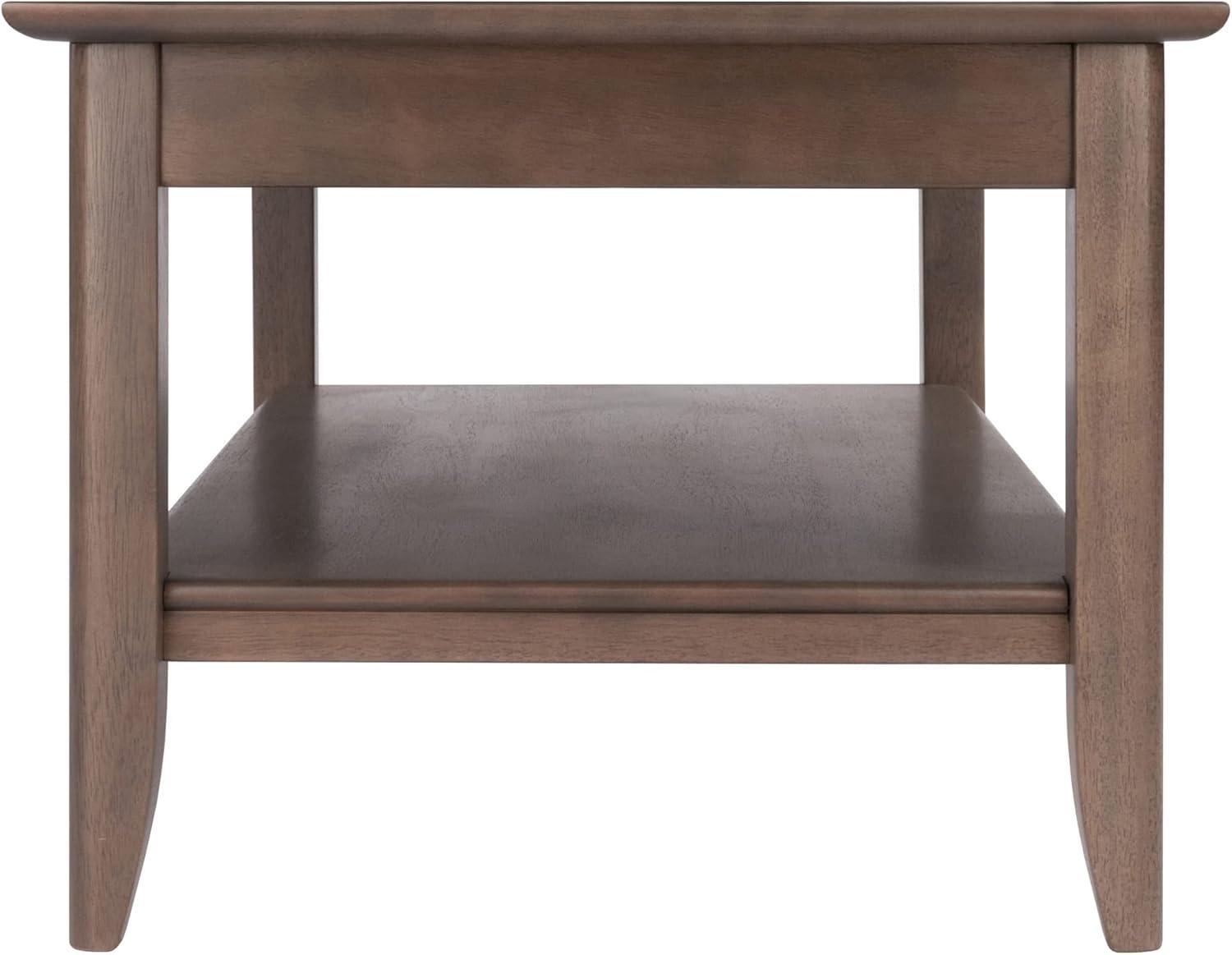 Santino Transitional Rectangular Coffee Table in Oyster Gray