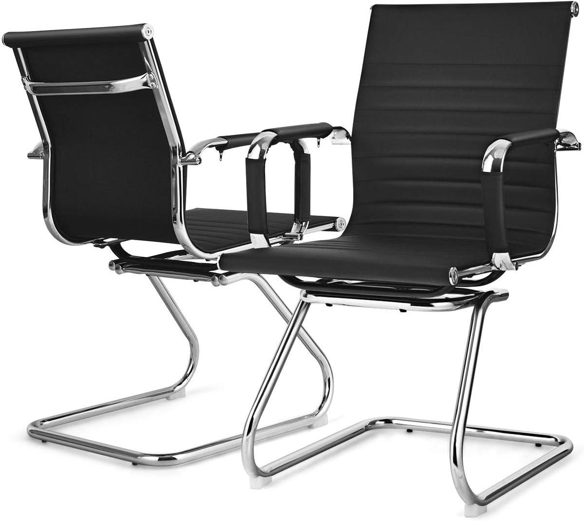 Giantex Conference Chair, Heavy Duty PU Leather Office Chair, (2)