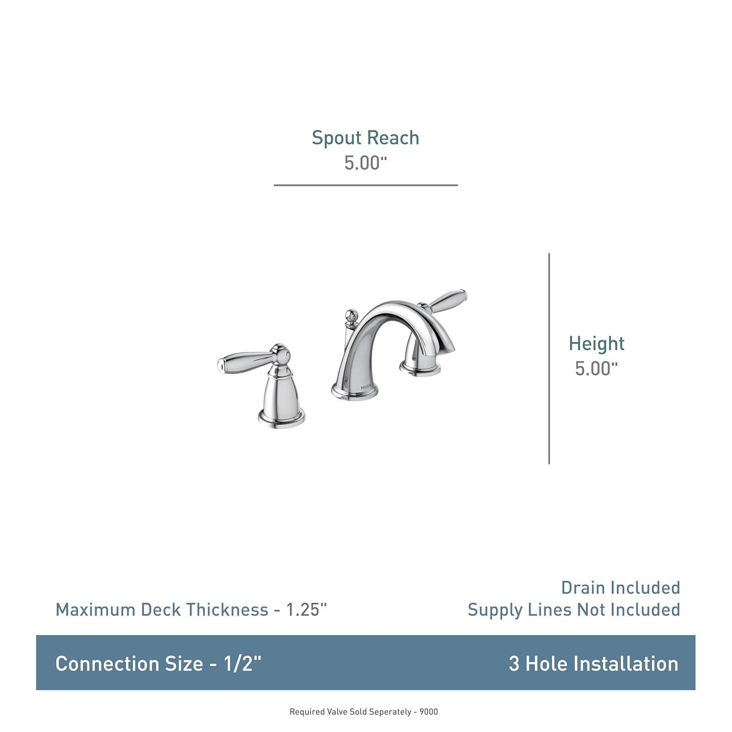 Moen Moen Brantford Widespread Bathroom Faucet T6620