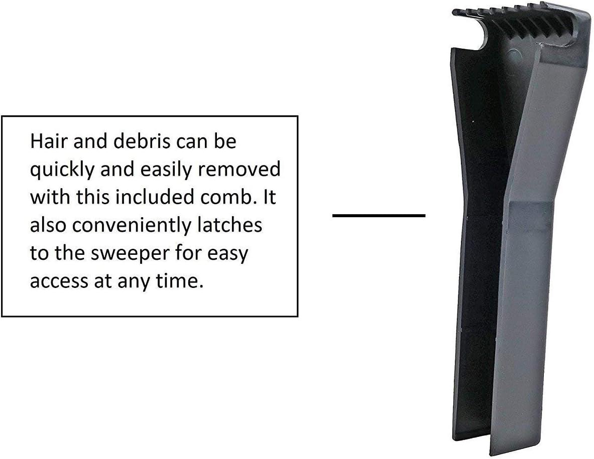 Black Metal Electrostatic Carpet and Floor Sweeper