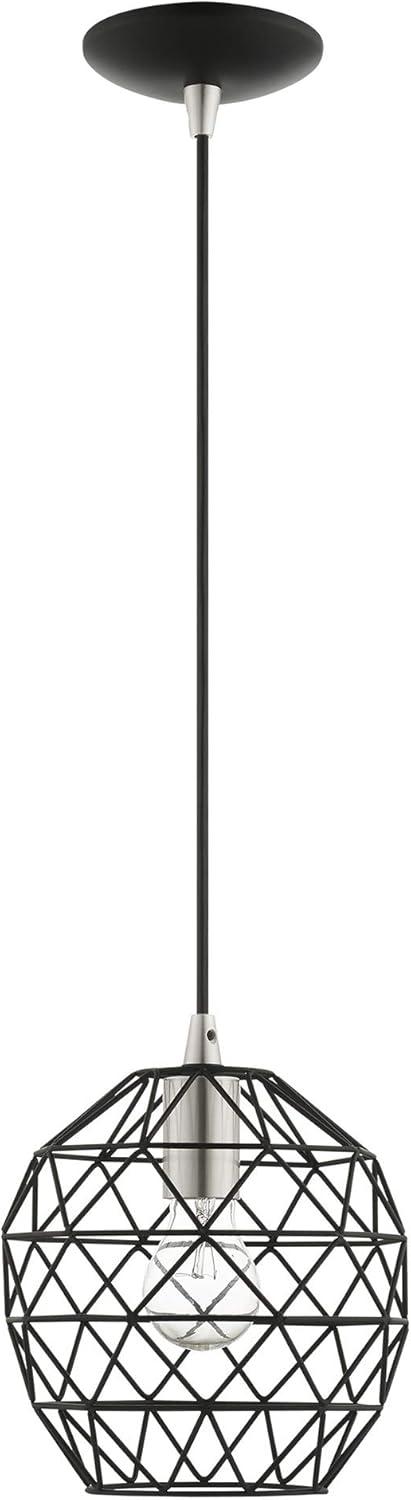 Livex Lighting Geometric Shade 1 - Light Pendant in  Black