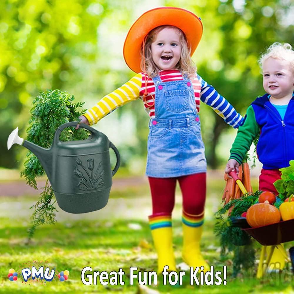 PMU PMU 2 Gallon Watering Can - Plastic Water Can with Detachable Sprinkler Head Pkg/1