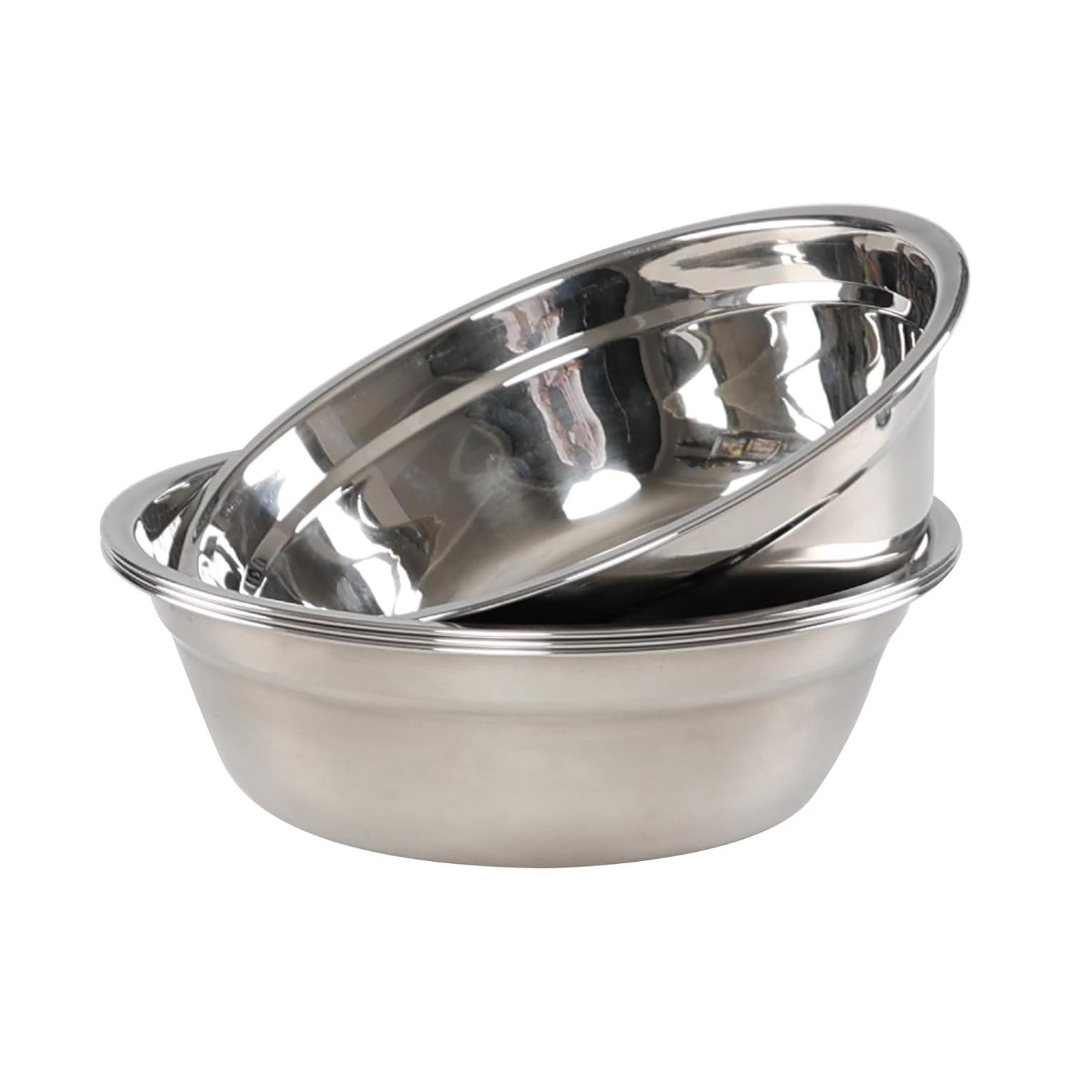 4-Pack Stainless Steel Mixing Bowls/Metal Prep Bowls, Salad Serving Bowl Set