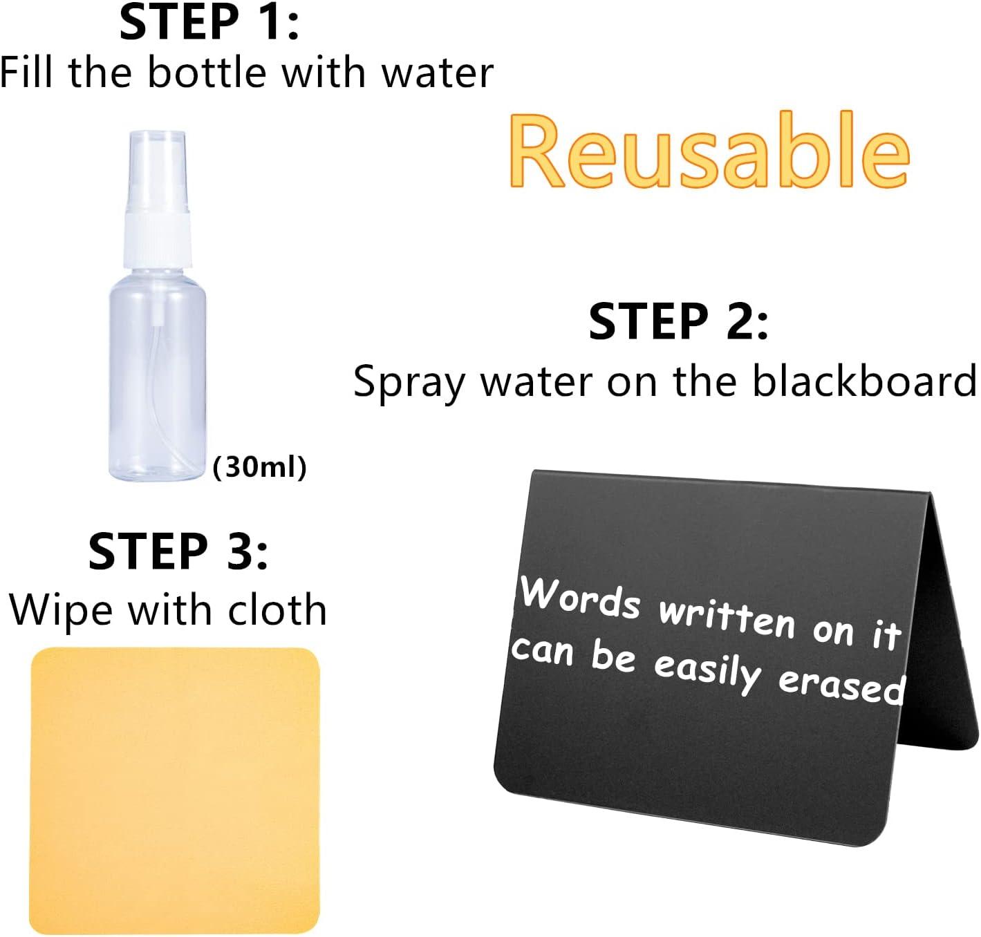 Food Labels for Party Buffet, 20PCS Reusable Reserved Table Signs