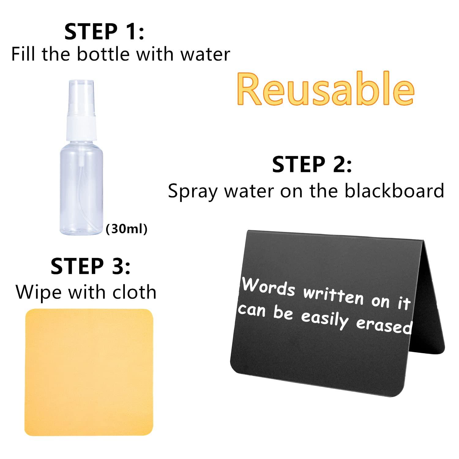 Food Labels for Party Buffet, 20PCS Reusable Reserved Table Signs