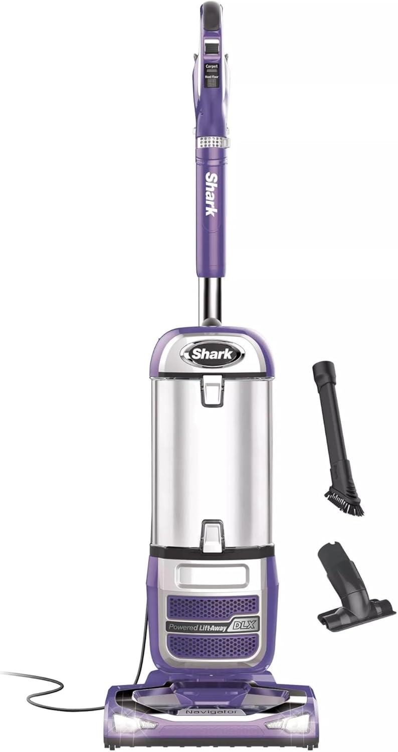 Shark Navigator Powered Lift-Away Upright Vacuum - NV586: HEPA Filter, Pet Hair, Swivel Head, Multi-Surface, 25' Cord