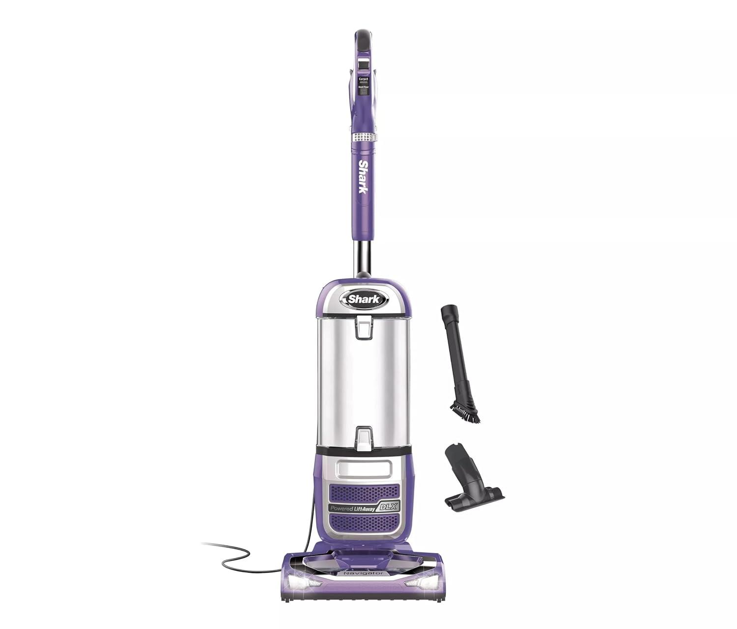 Shark Navigator Powered Lift-Away Upright Vacuum - NV586: HEPA Filter, Pet Hair, Swivel Head, Multi-Surface, 25' Cord