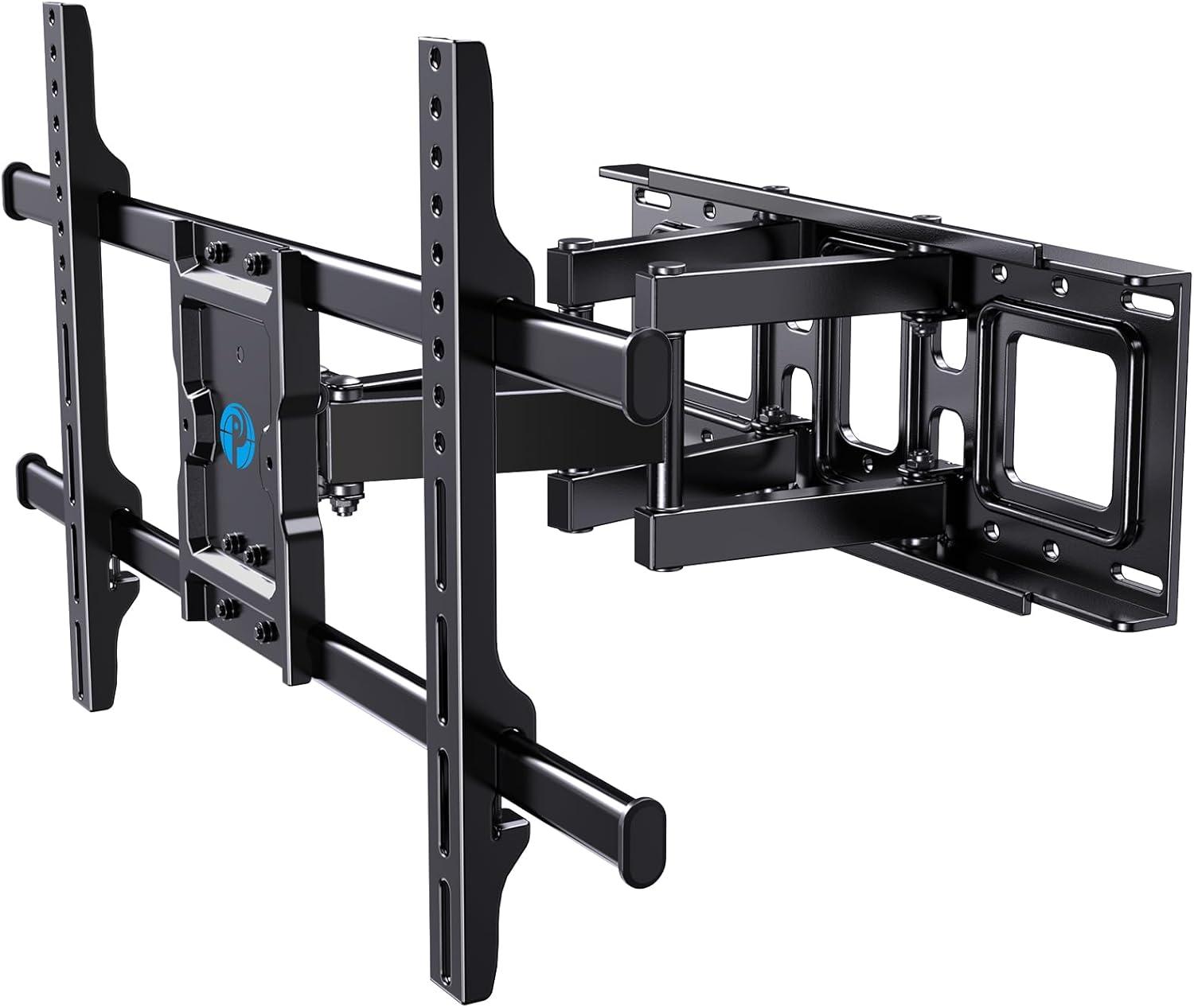 Black Steel Full Motion TV Wall Mount for 37-75 Inch TVs