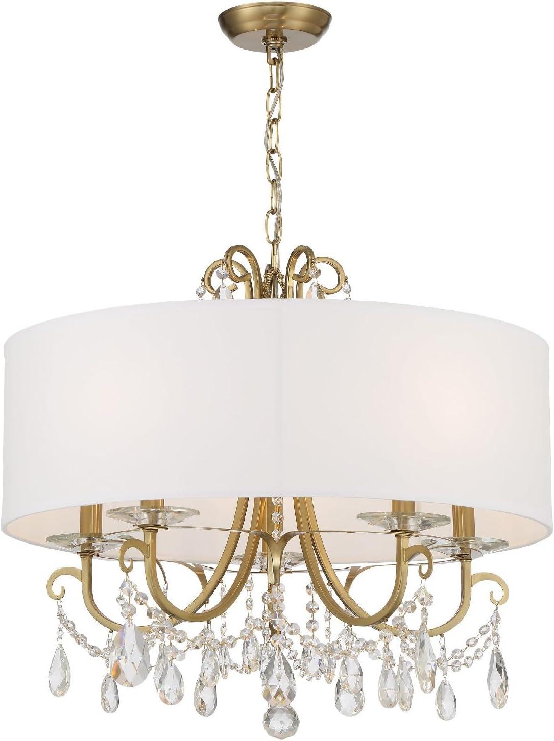 Crystorama Lighting Othello 5 - Light Chandelier in  Vibrant Gold