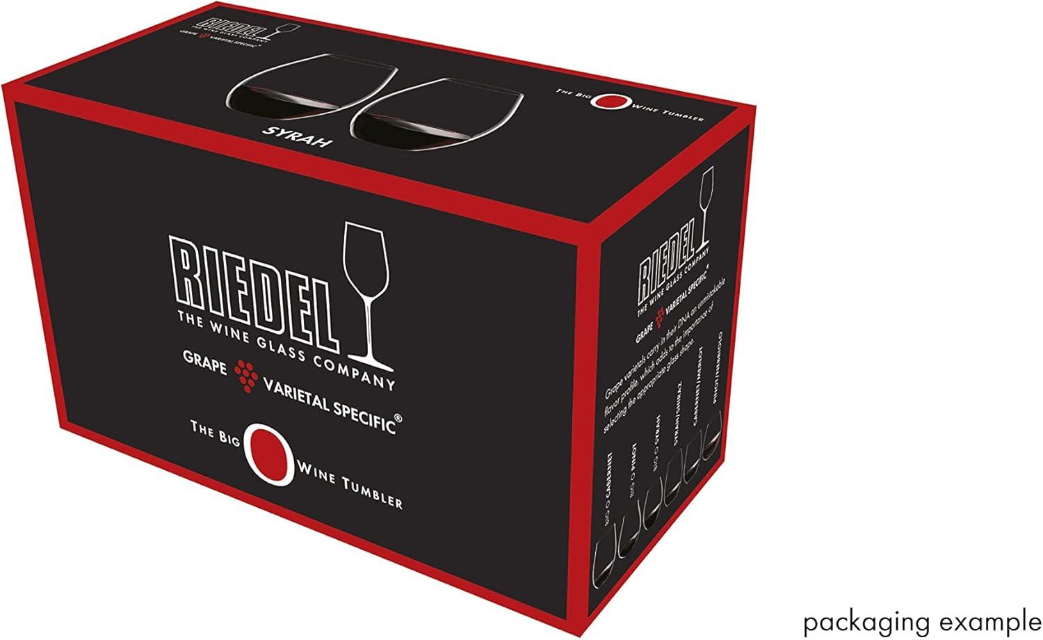 RIEDEL The O Wine Tumbler Old World Syrah Wine Glass (Set of 2)