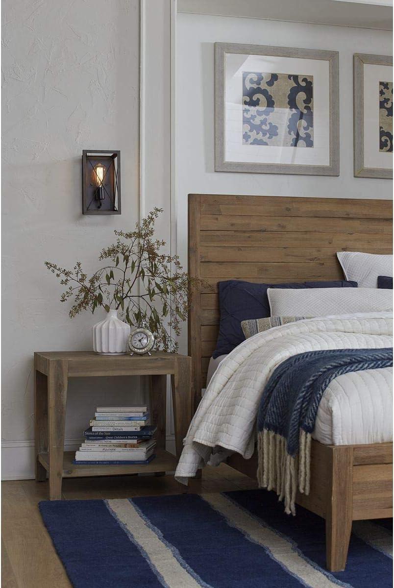 Progress Lighting Briarwood Antique Bronze Wall Sconce With Faux Wood Enclosure