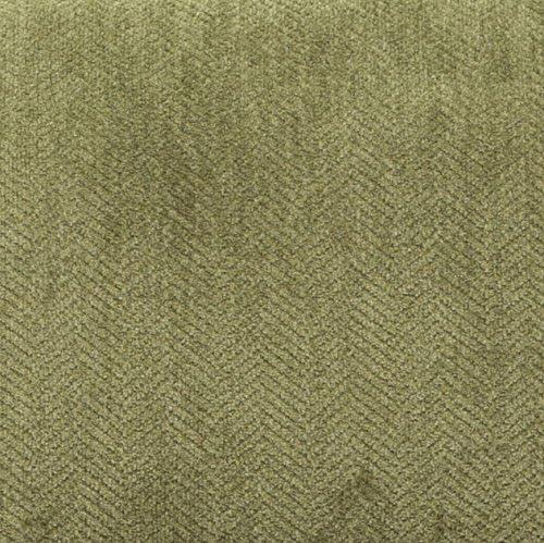 Pisano Contemporary Chenille Fabric Armless Accent Chair with Pillow in Green