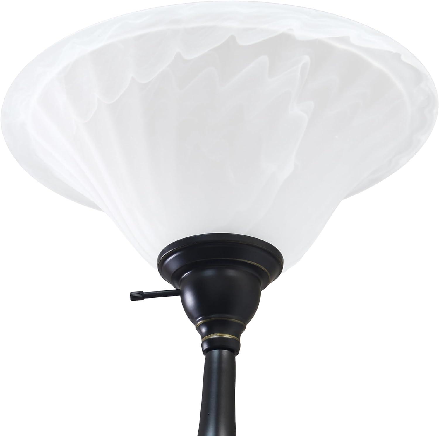 71" 2-Light Mother Daughter Floor Lamp Bronze - Elegant Designs: With Reading Light, Adjustable
