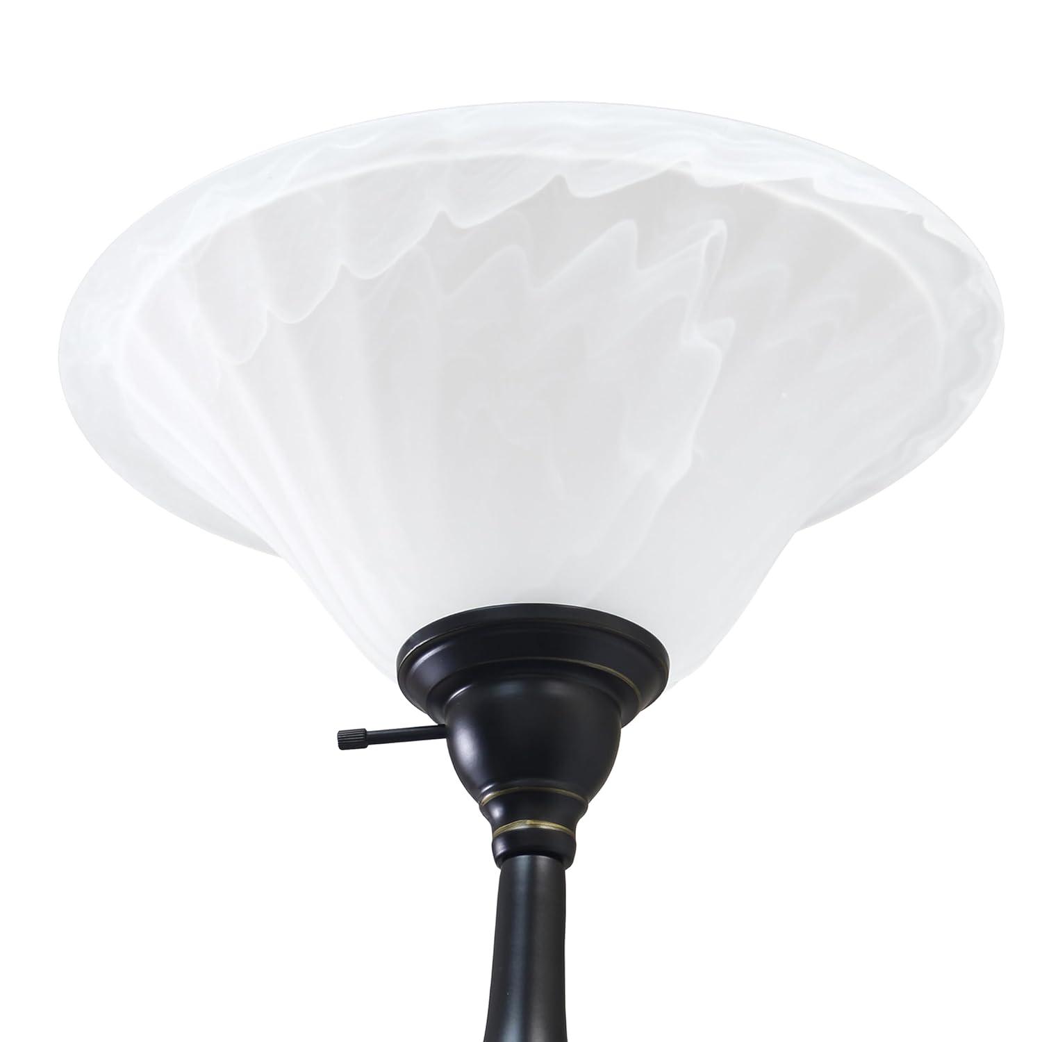 71" 2-Light Mother Daughter Floor Lamp Bronze - Elegant Designs: With Reading Light, Adjustable