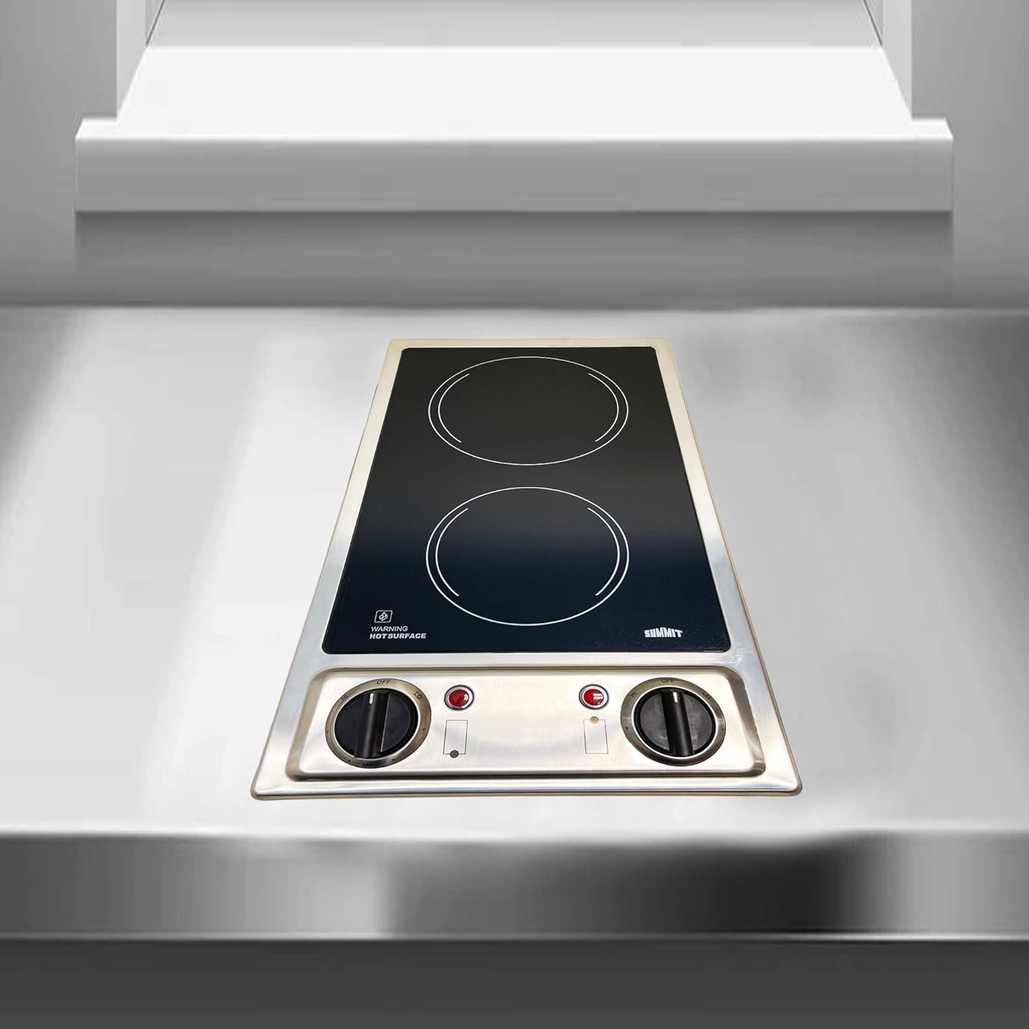 Summit Appliance White Electric Cooktop