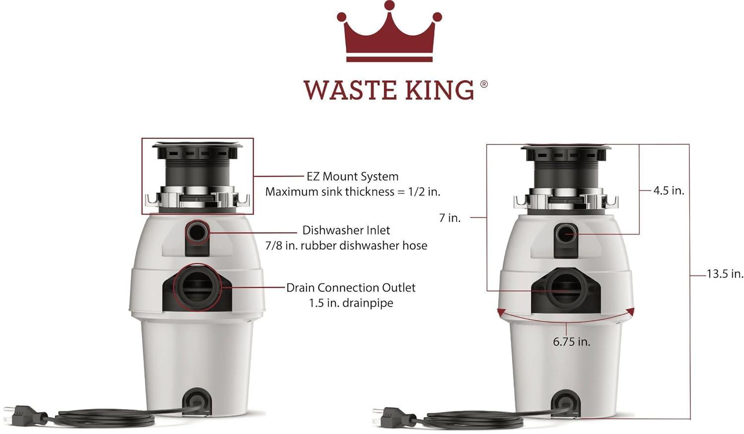 Moen GX50C GX Series 1/2 hp Garbage Disposal by Moen