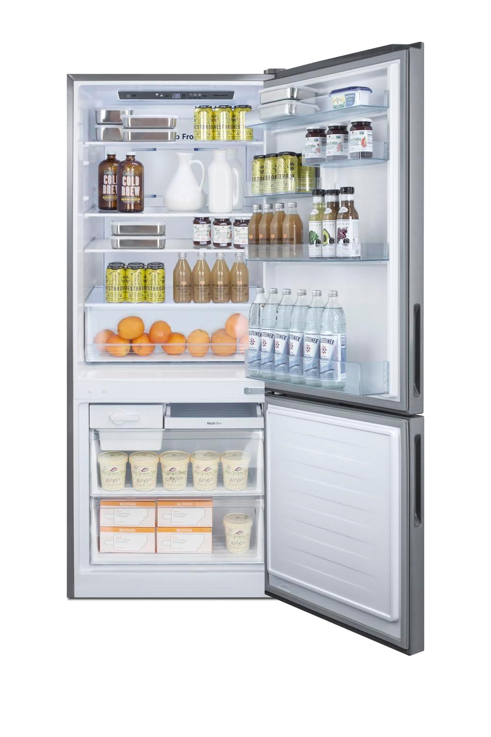 Summit Appliance 28" 14.6 Cubic Feet Energy Star Bottom Freezer Refrigerator