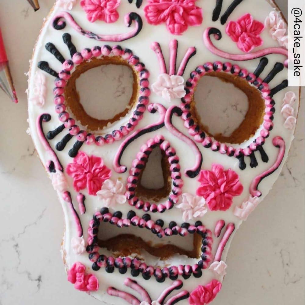 Non-Stick Aluminum Skull Cake Pan for Halloween