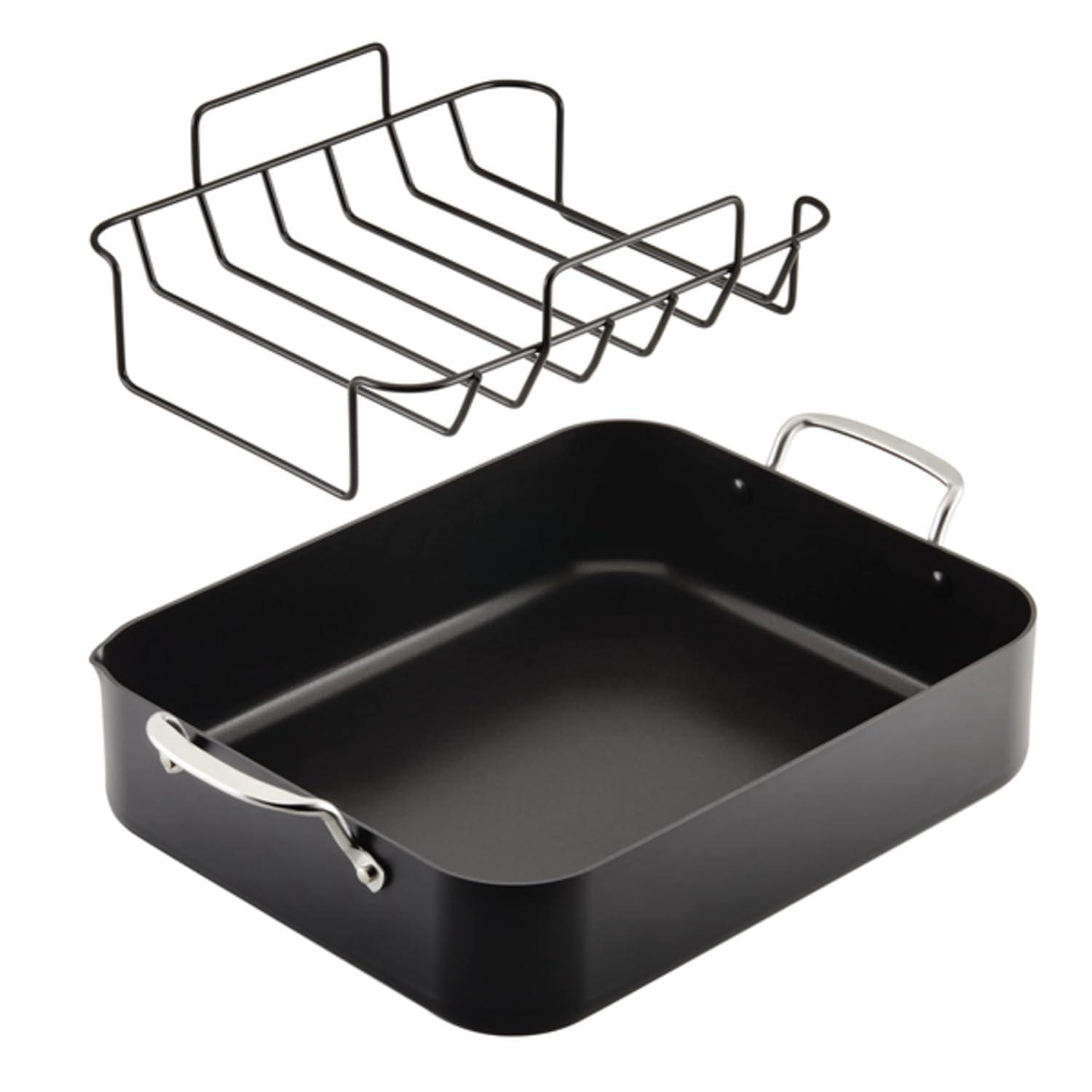 KitchenAid Hard-Anodized Aluminum Non-Stick Roasting Pan with Rack