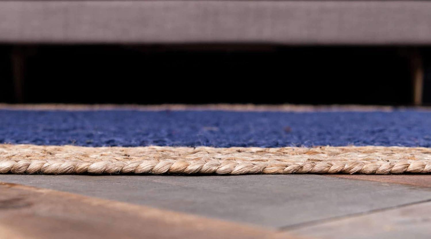 Unique Loom 6' 1 x 9' 0 Goa Braided Jute Rectangle Area Rug