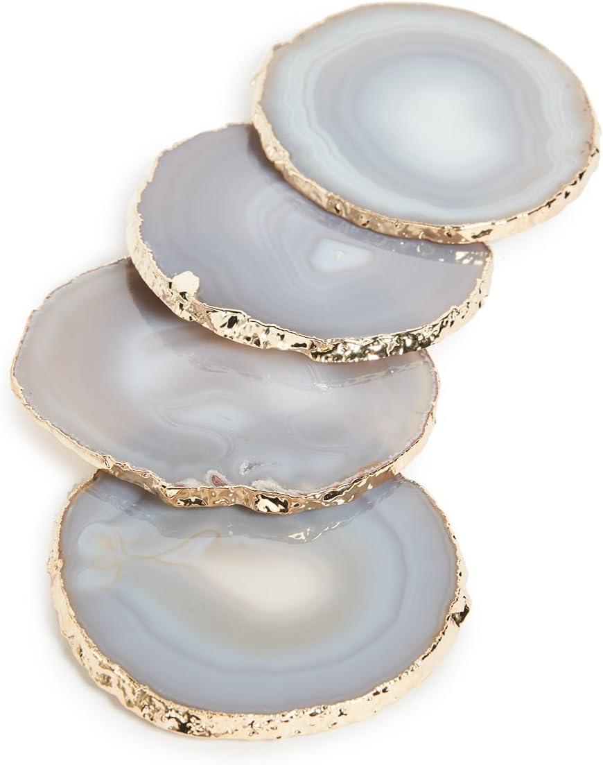 ANNA New York Gemstones Agate 4 Piece Coaster Set