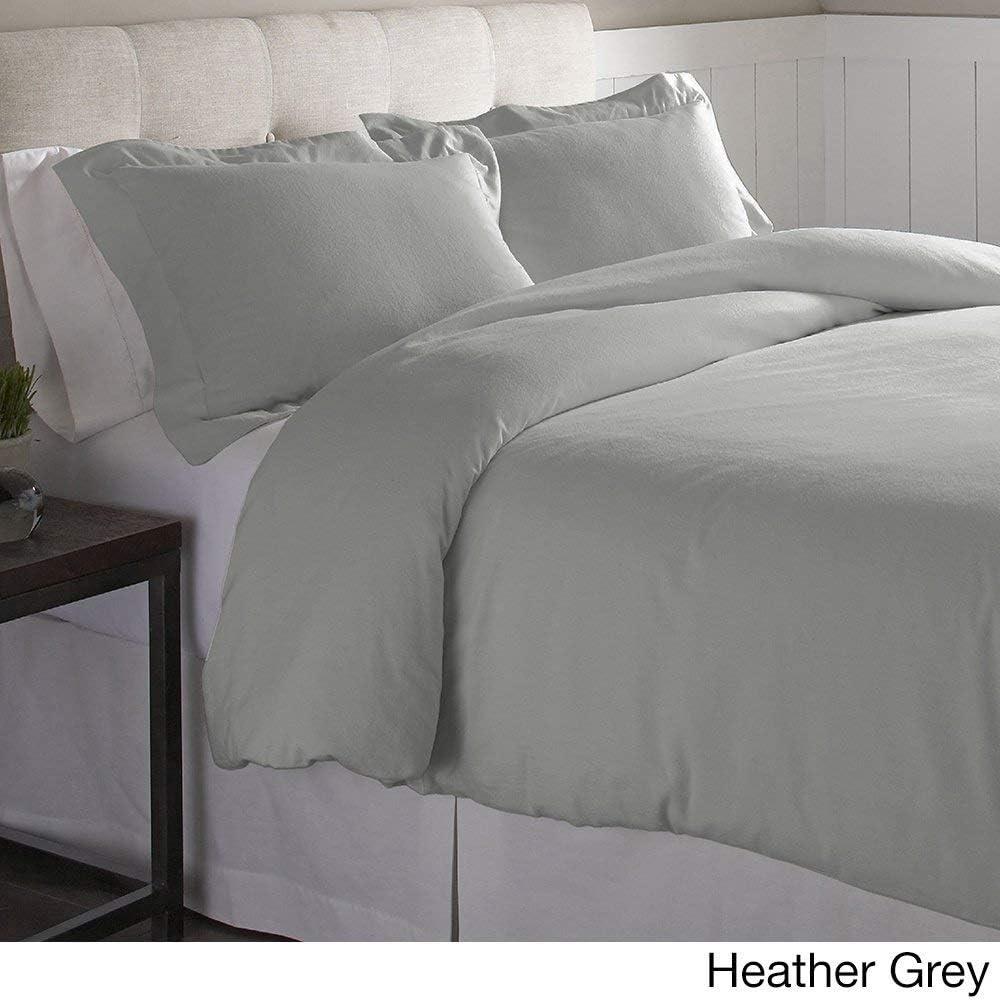 Pointehaven Flannel Duvet Cover Set