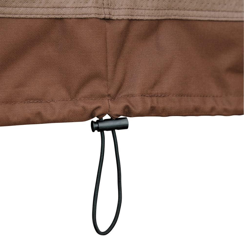 Duck Covers Ultimate Waterproof 36 in. Patio Chair Cover in Mocha Cappuccino (2-Pack)