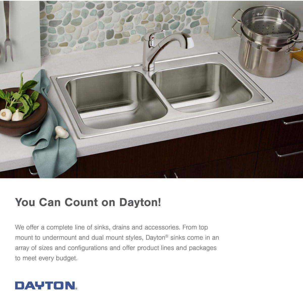 Dayton 17" L x 19" W Drop-In Kitchen Sink