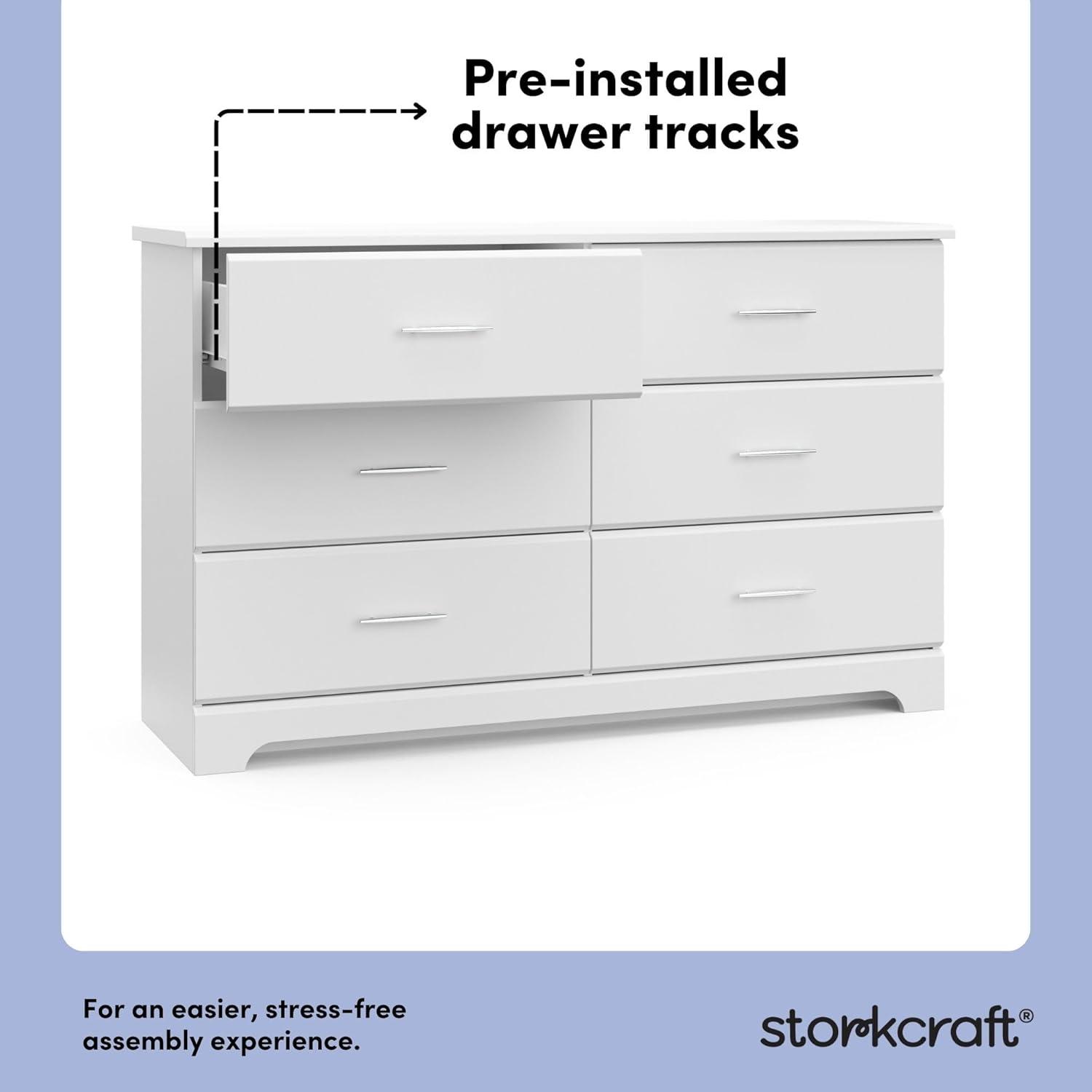 Brookside 6 Drawer Double Dresser