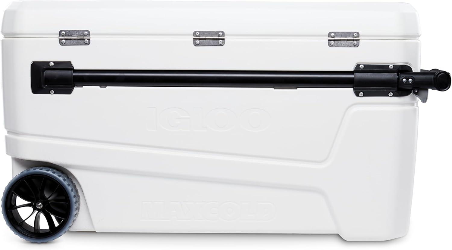 Igloo Glide Pro Hard Sided 110qt Portable Cooler - White