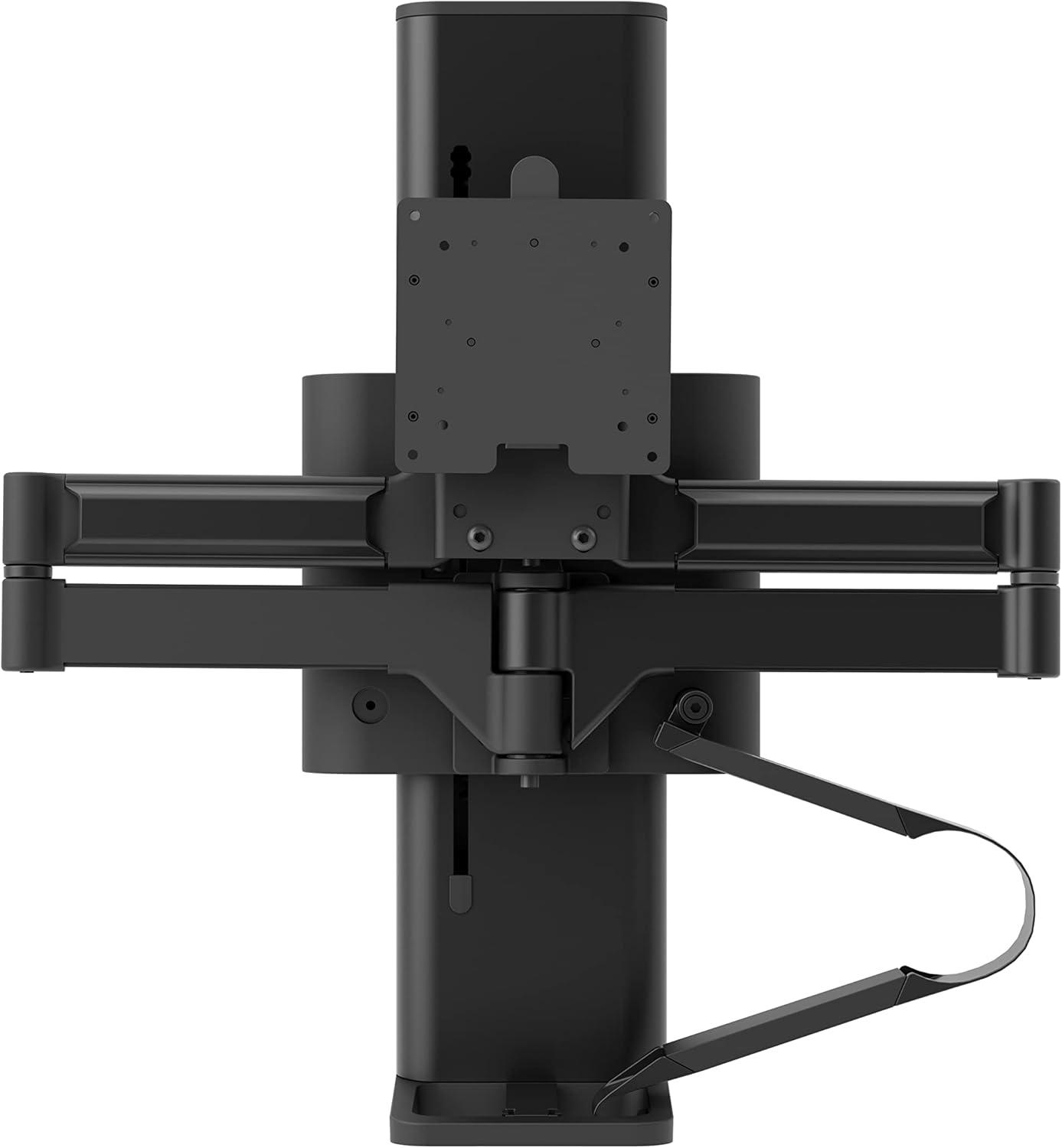 Ergotron Trace Matte Black Full-Motion VESA Desk Mount for 38" Monitors