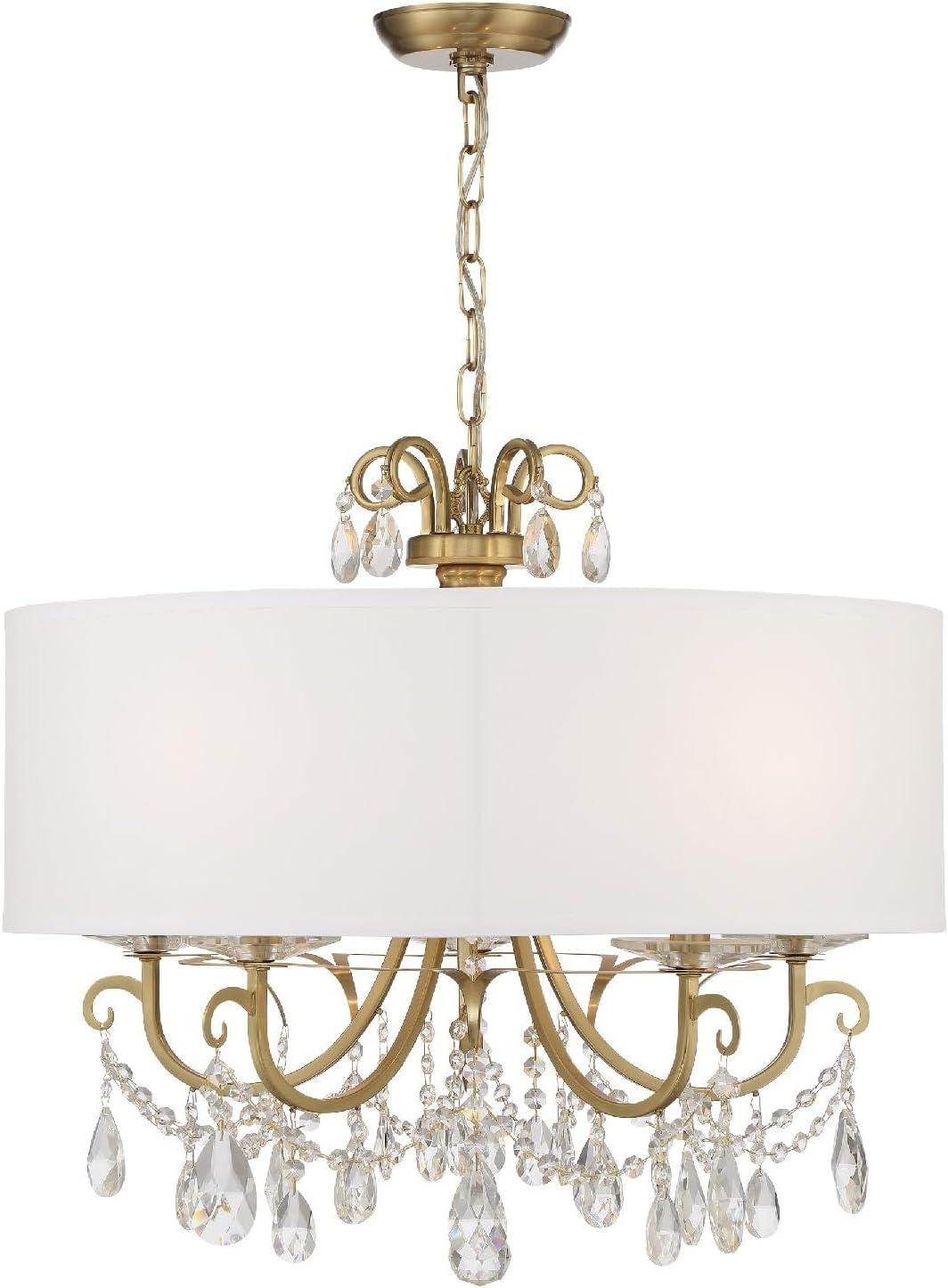 Crystorama Lighting Othello 5 - Light Chandelier in  Vibrant Gold