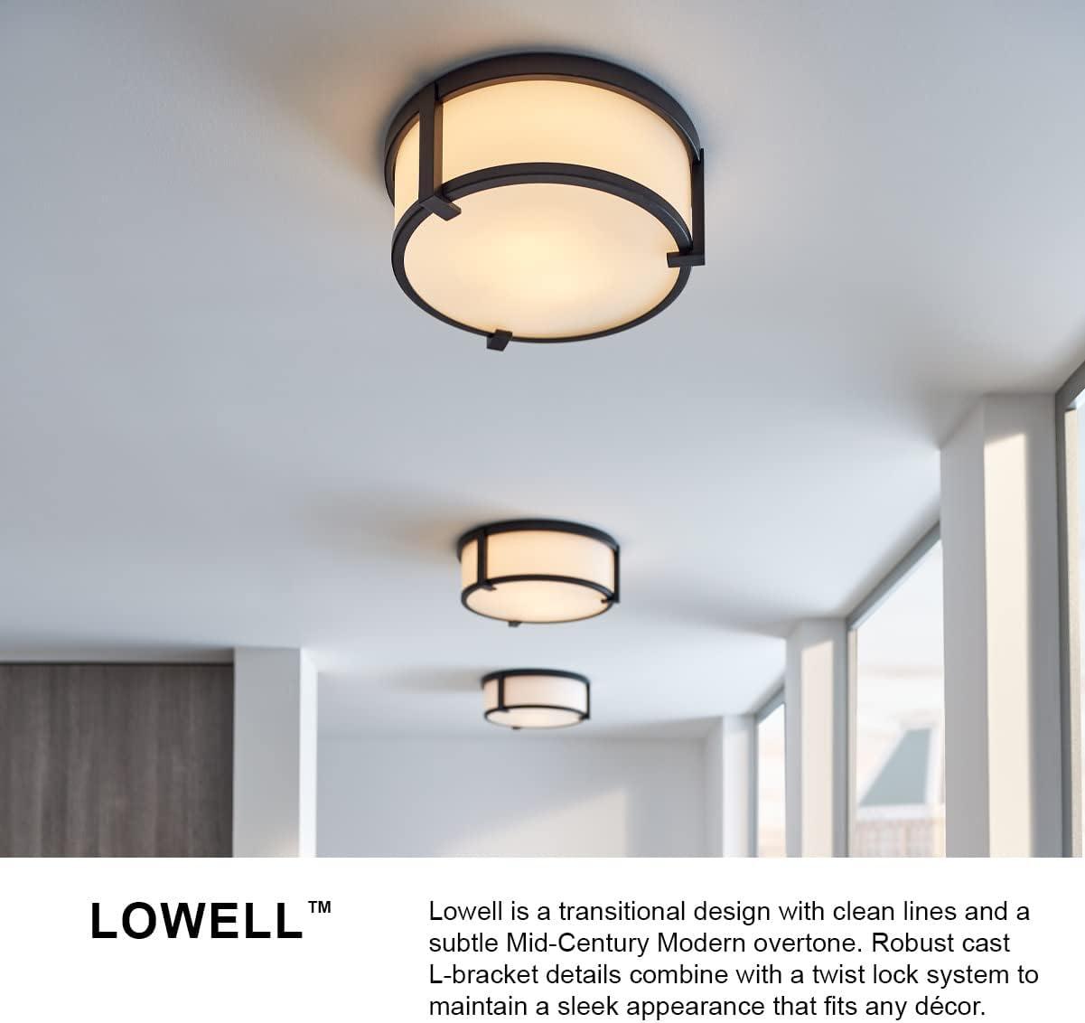 Lowell Three-Light Flush Mount Ceiling Light