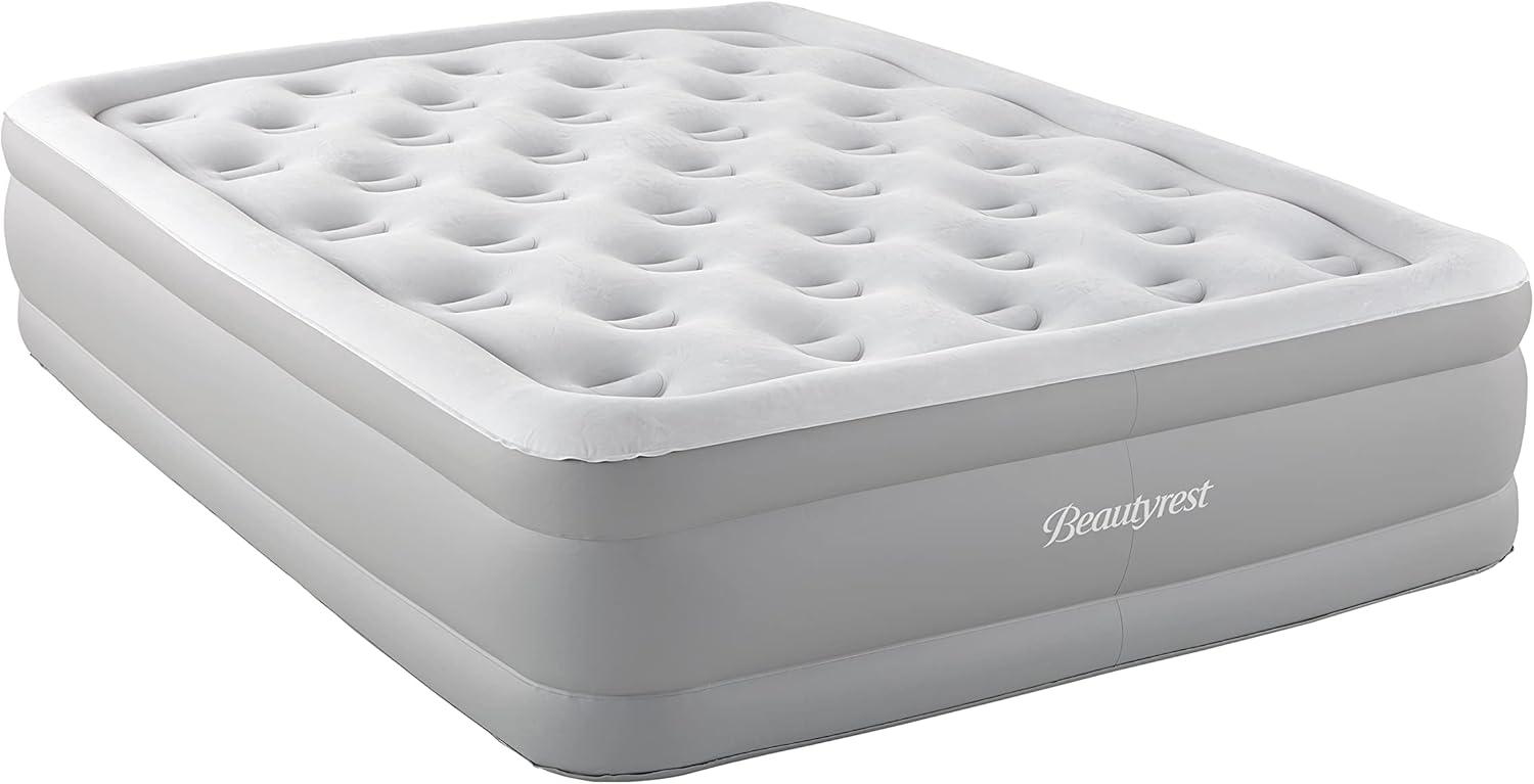 Beautyrest Queen Size Gray Raised Air Bed with Pump