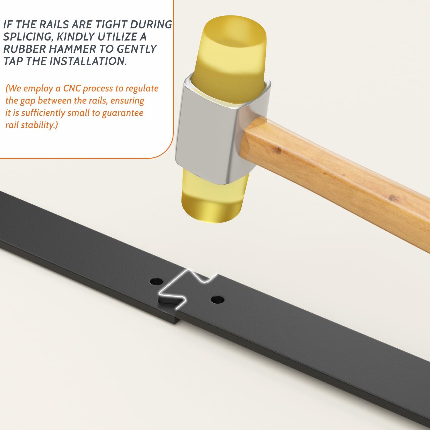 MAXAYA 36" Bifold Barn Door Hardware Kit - Space Saving Folding ...