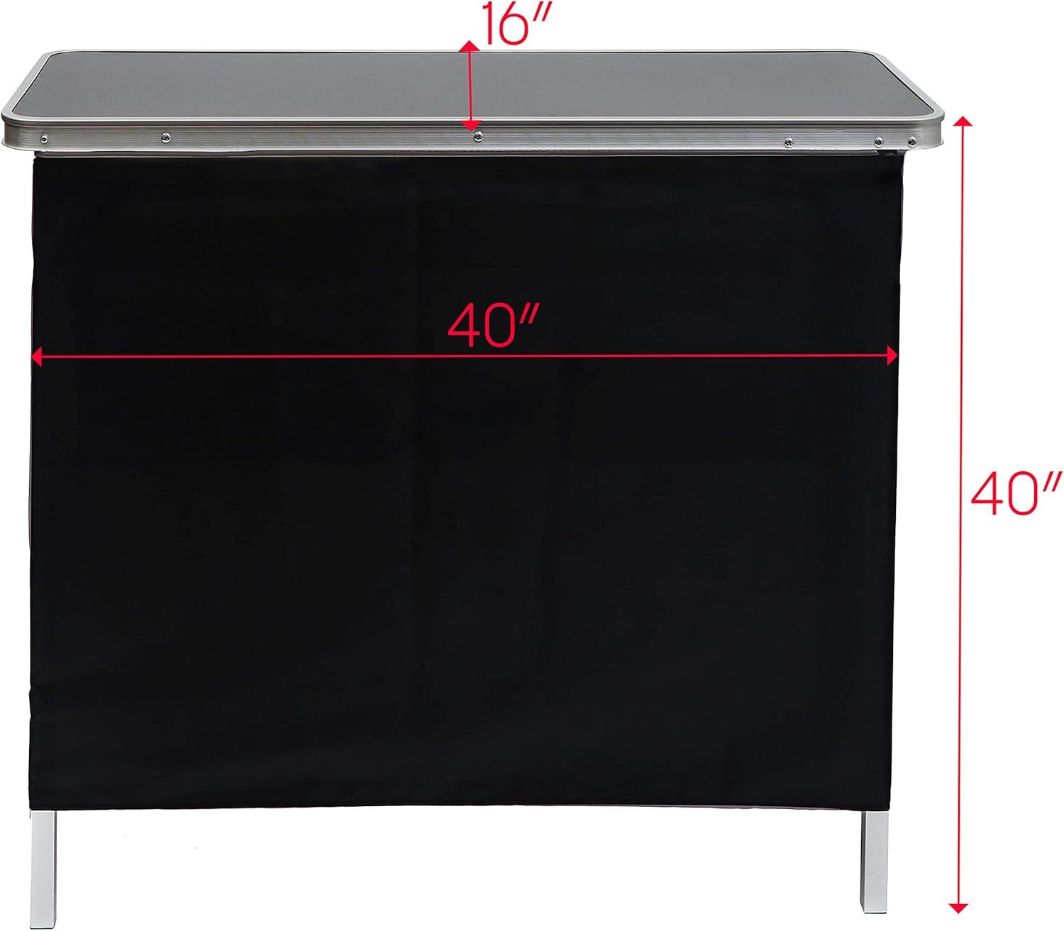 Trademark Innovations Portable Bar Table - Carrying Case Included - 39" L x 15" W x 35" H