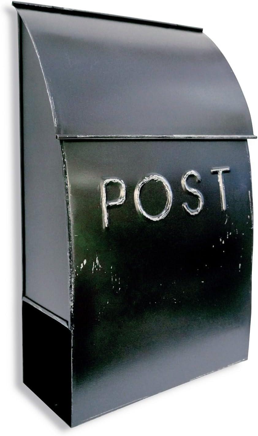 Milano Pointed Post Wall Mounted Mailbox