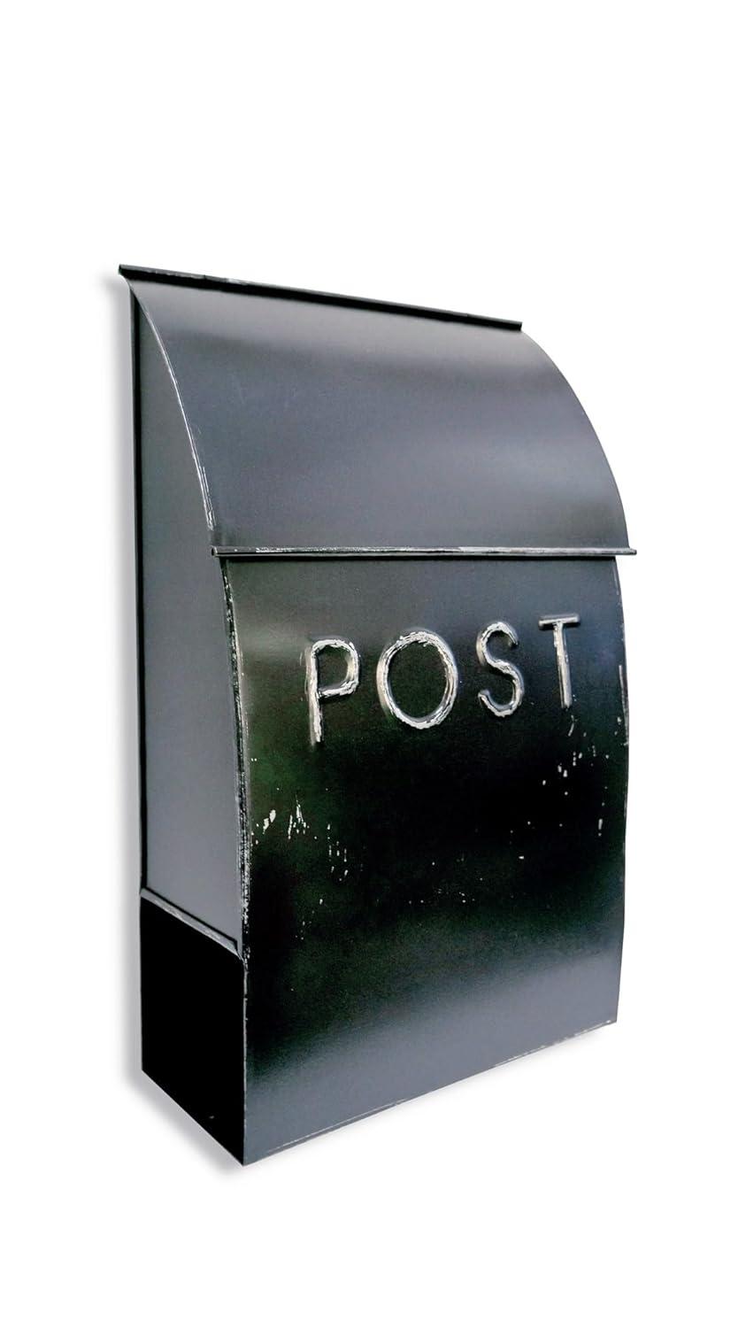Milano Pointed Post Wall Mounted Mailbox