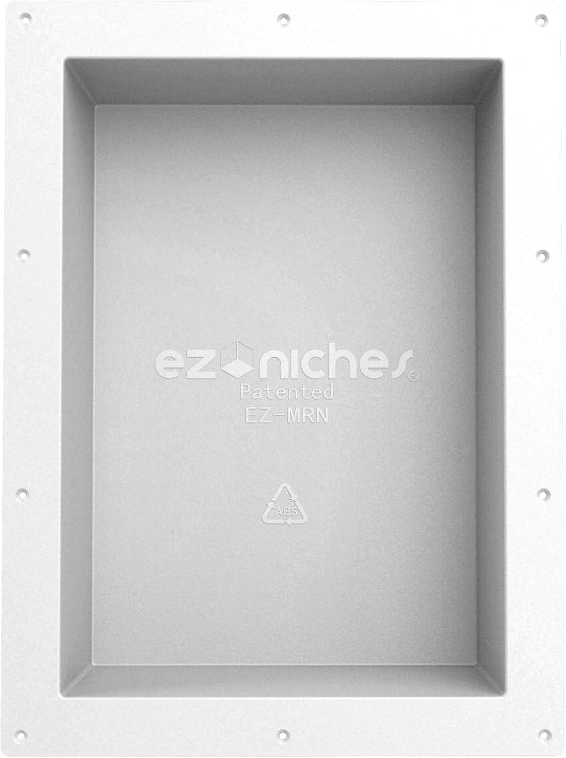 EZ NICHES New Ready for Tile Recessed Bathroom Shower Shampoo Shelf Niche (11" X 16" Medium Rectangular)