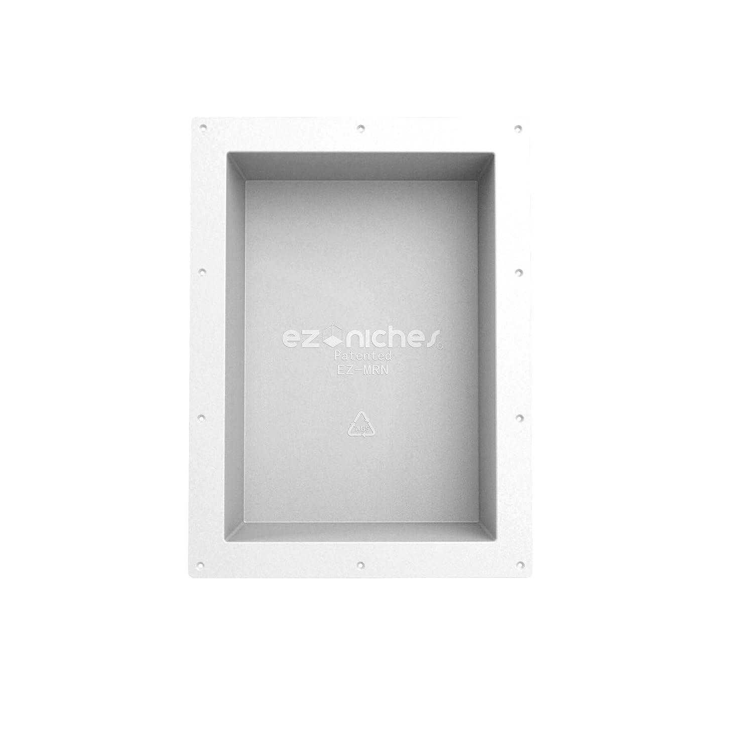 EZ NICHES New Ready for Tile Recessed Bathroom Shower Shampoo Shelf Niche (11" X 16" Medium Rectangular)