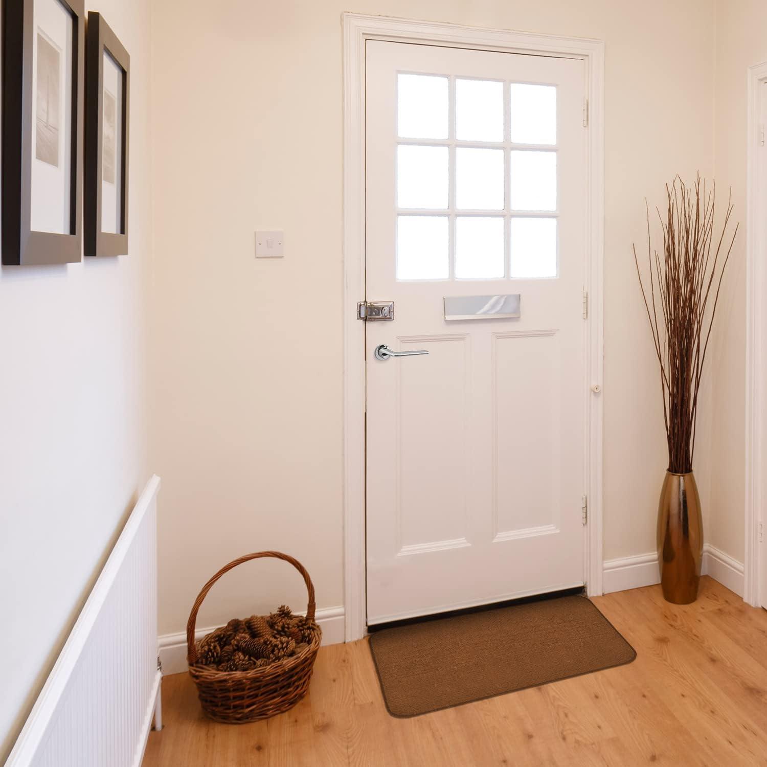 Skid-resistant Carpet Indoor Area Rug Floor Mat - Toffee Brown - 4' X 4' - Many Other Sizes to Choose From