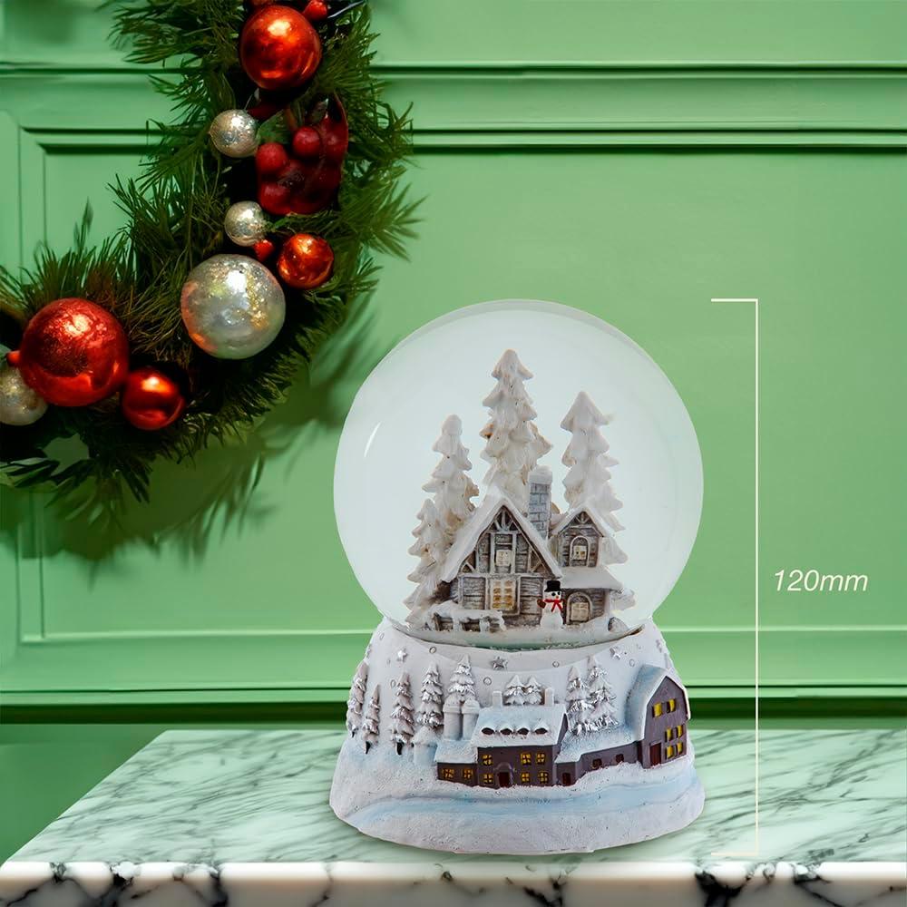 Kurt Adler 120MM Musical Snowy House Water Globe